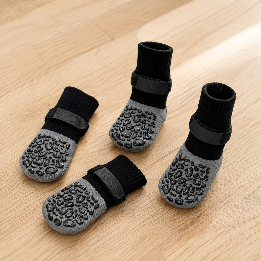 Anti-Slip Grip Socks (Set of 4)
