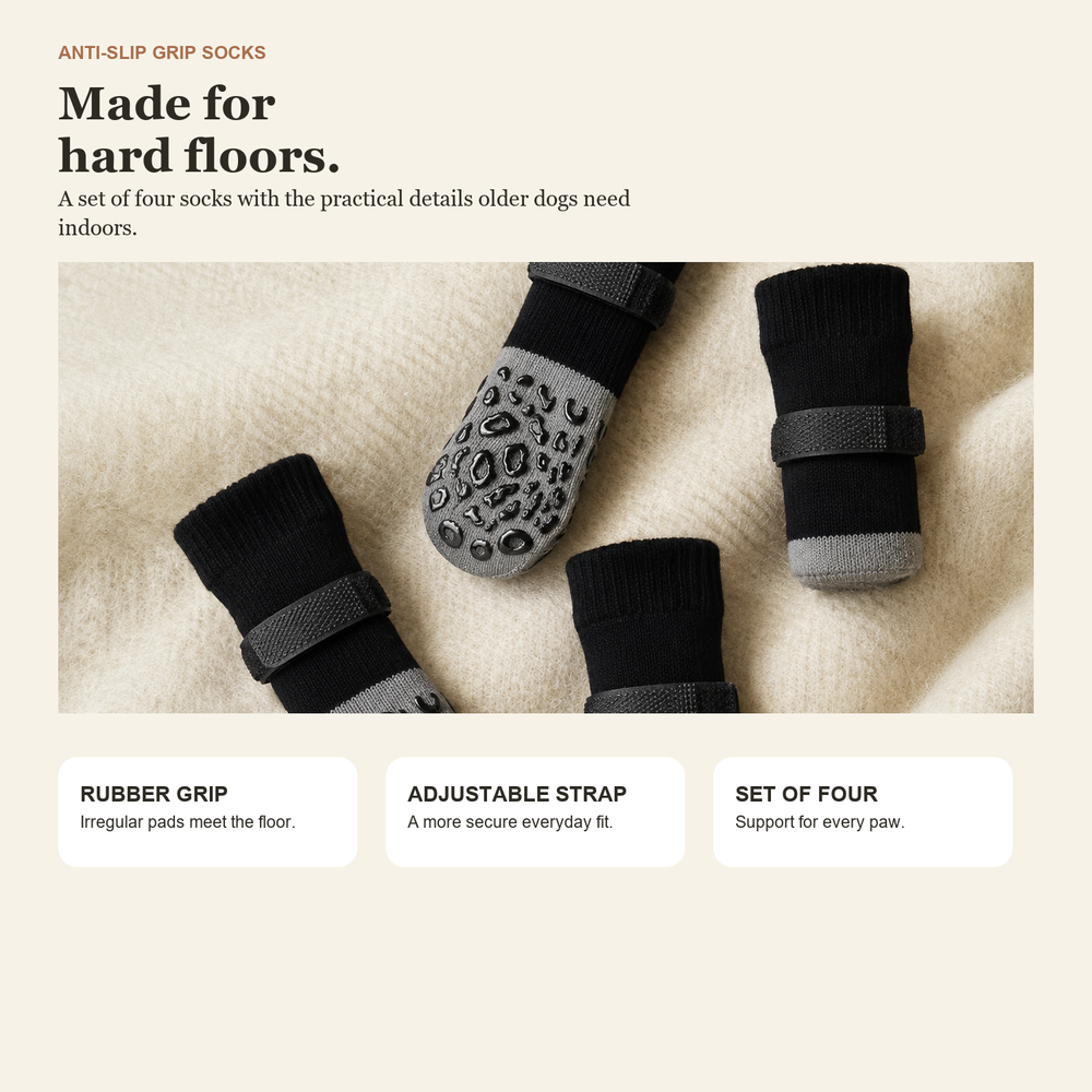 Anti-Slip Grip Socks (Set of 4)